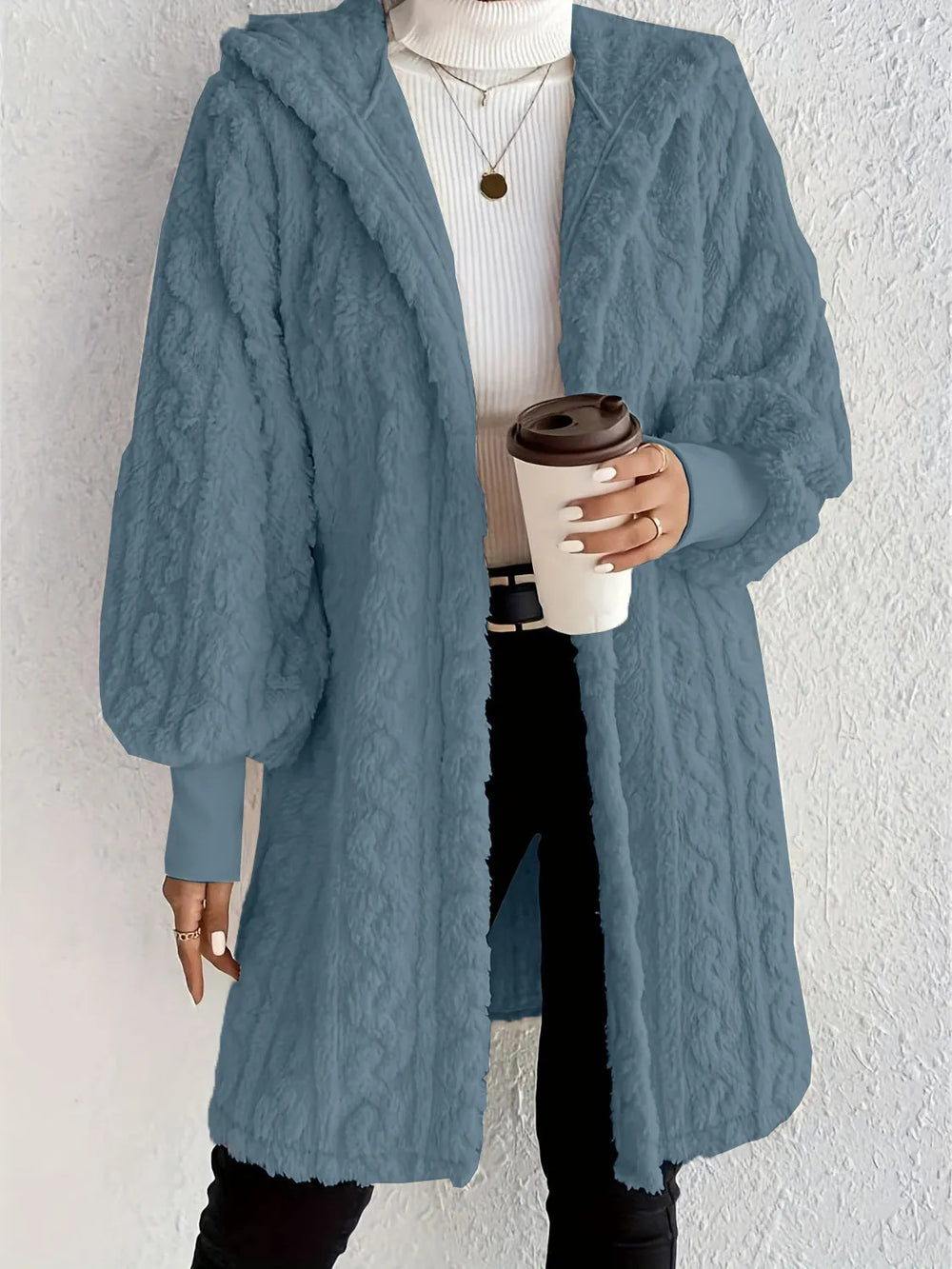 Damen Kapuzenjacke aus luxuriösem Fleece EB