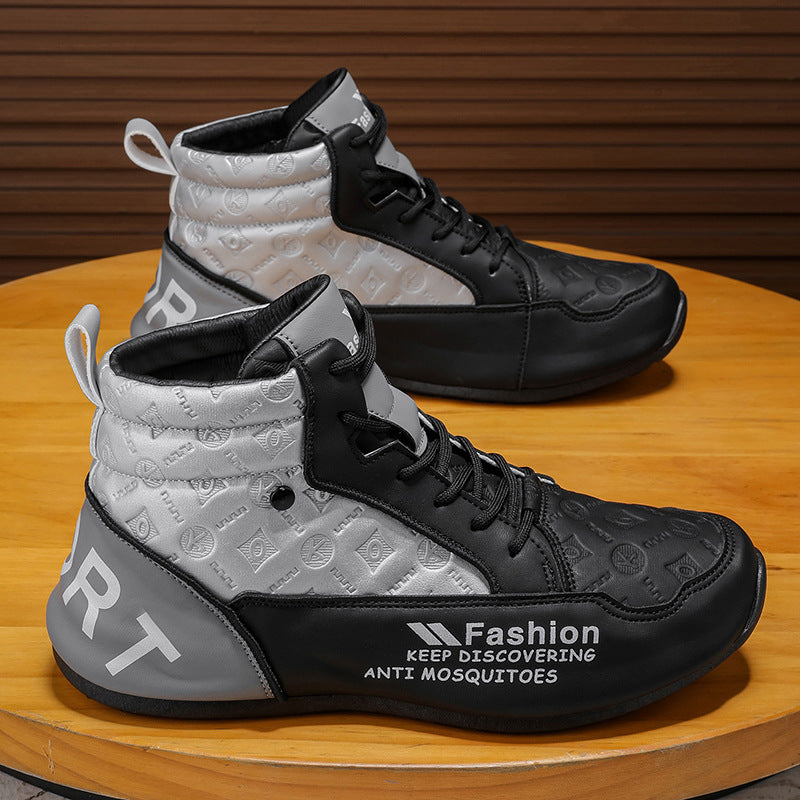 Damen Hohe Sneakers mit rutschfester Sohle und atmungsaktivem Obermaterial EB