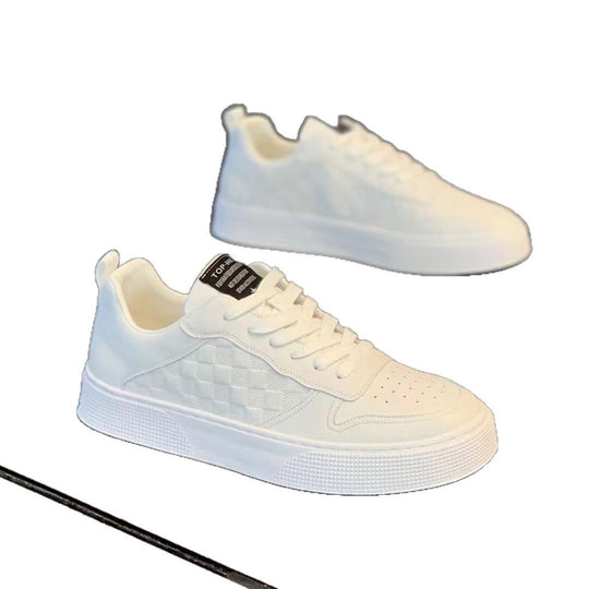 Damen Modische Sneaker mit checkered Design und bequemer Sohle EB