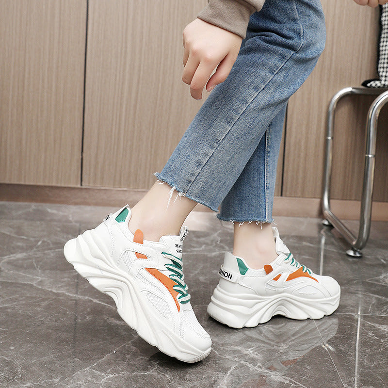 Damen Sportliche Chunky Sneakers mit atmungsaktivem Obermaterial und dämpfendem Sohlenprofil EB