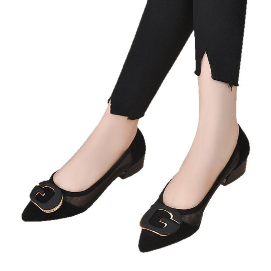 Damen Elegante Ballerinas mit modischem Applikationen EB