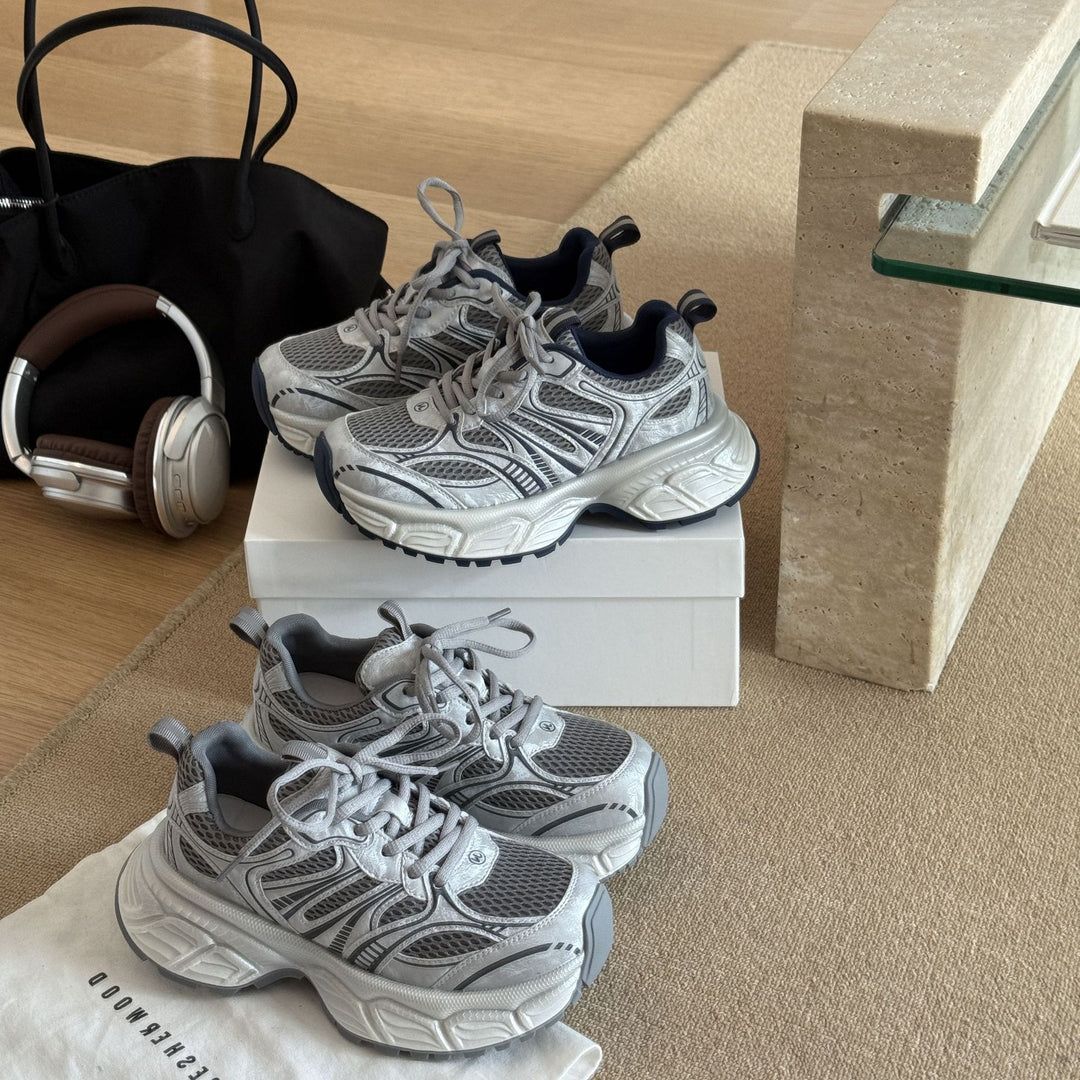 Damen Sportliche Lauf-Sneaker mit atmungsaktiver Mesh-Oberfläche und stabilem Dämpfungssystem EB