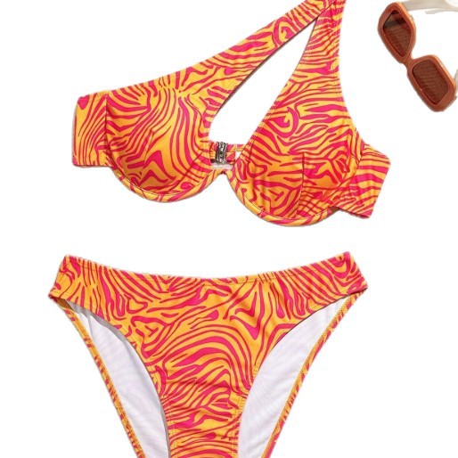 Damen Asymmetrisches Bikini-Set EB