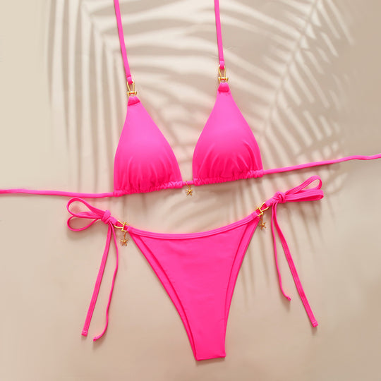 Damen Triangel-Bikini mit raffinierten Details EB