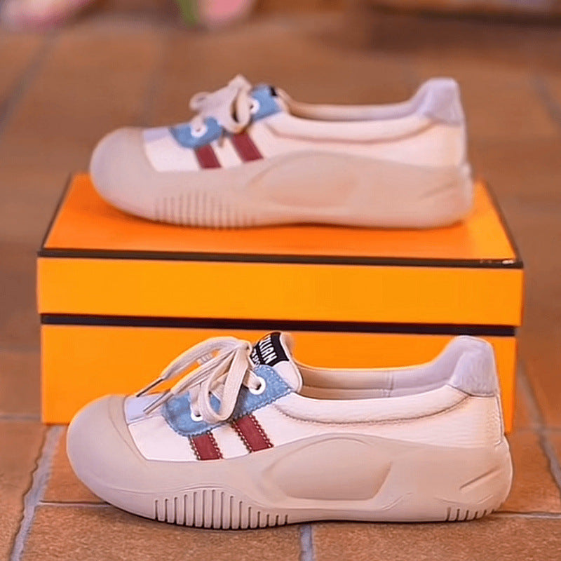 Damen Sportliche Sneaker mit modischem Schnür-Design EB