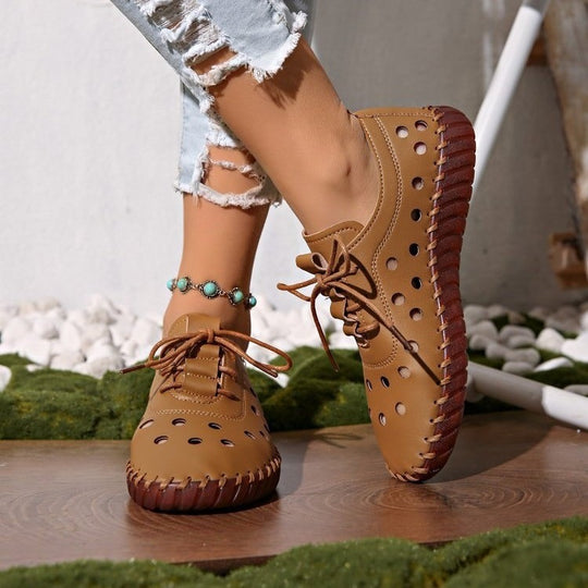 Damen Atmungsaktive Freizeitschuhe mit Lochmuster EB