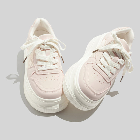 Damen Plattform Sneakers mit atmungsaktivem Mesh-Obermaterial und modischem Design EB
