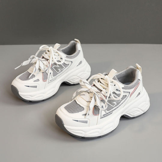 Damen Sportliche Sneaker mit atmungsaktiver Netz-Oberfläche und verstärkter Dämpfung EB