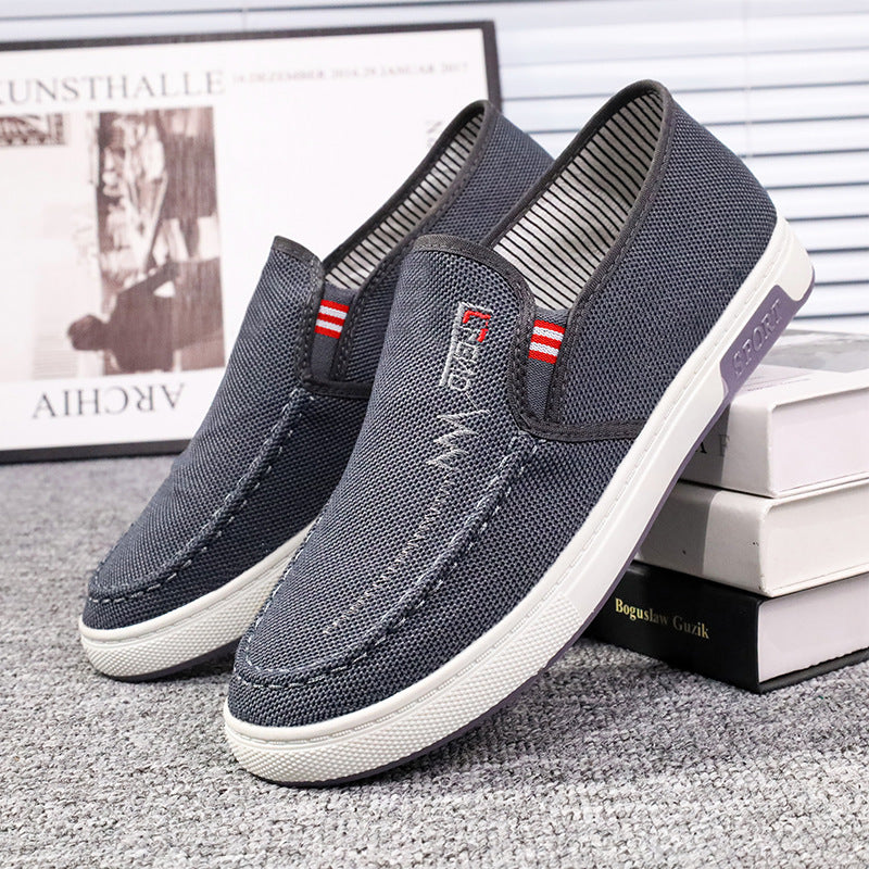 Damen Sportliche Slip-On Sneakers mit elastischem Einstieg und atmungsaktivem Obermaterial EB
