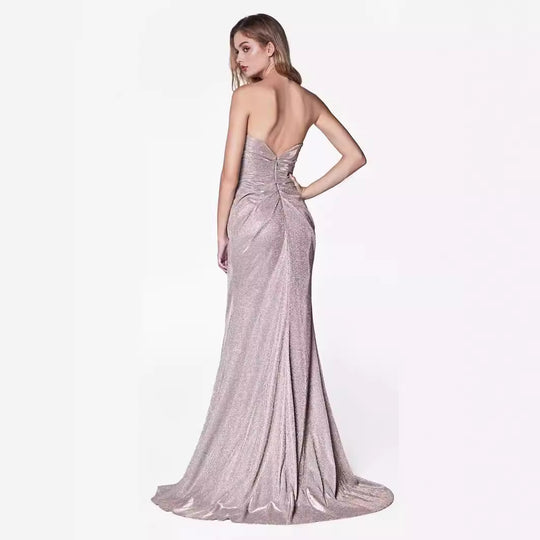 Damen Glamouröses Abendkleid mit seitlichem Schlitz EB