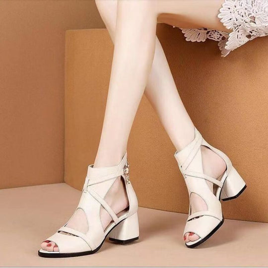 Damen elegante Slingback-Sandalen mit modischem Riemendesign EB