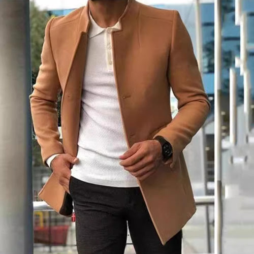 Herren eleganter Steppjacke im modernen Schnitt mit hochgeschlossenem Kragen EB