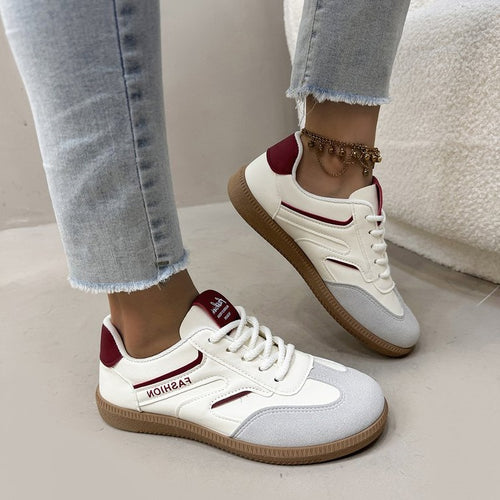 Damen modische Sneakers mit atmungsaktiver Struktur und rutschfester Sohle EB