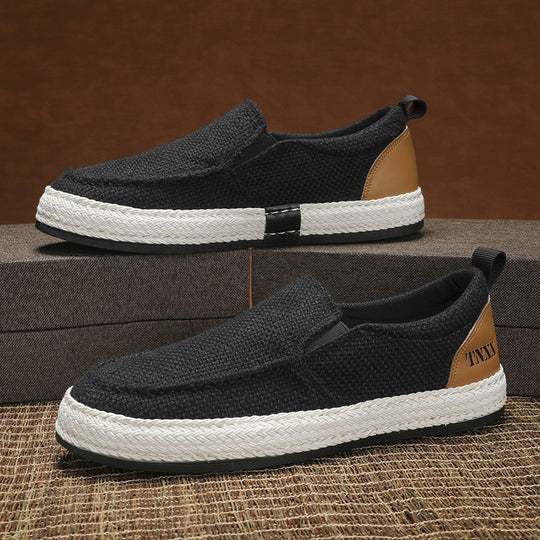 Damen lässige Slip-On Freizeitschuhe mit elastischem Innenfutter EB