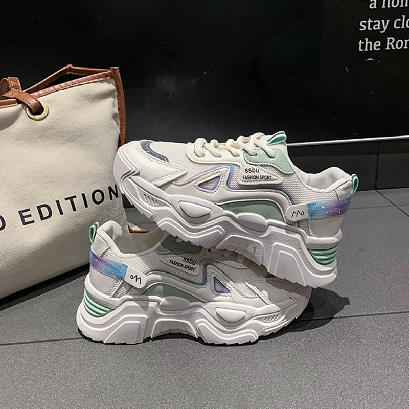 Damen trendige Sneakers mit innovativer Dämpfung und atmungsaktiver Mesh-Oberfläche EB