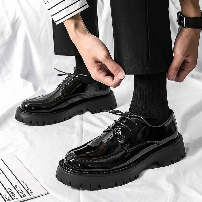 Herren Elegante Schnürschuhe mit stabiler Profilsohle und klassischem Design EB