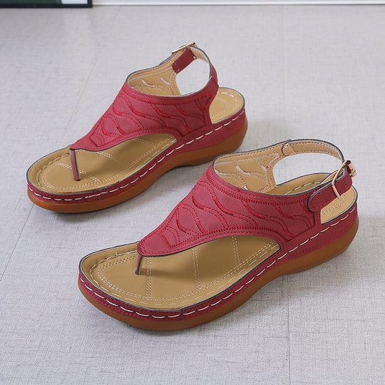 Damen Zehentrenner-Sandalen mit anatomischer Fußbettung EB
