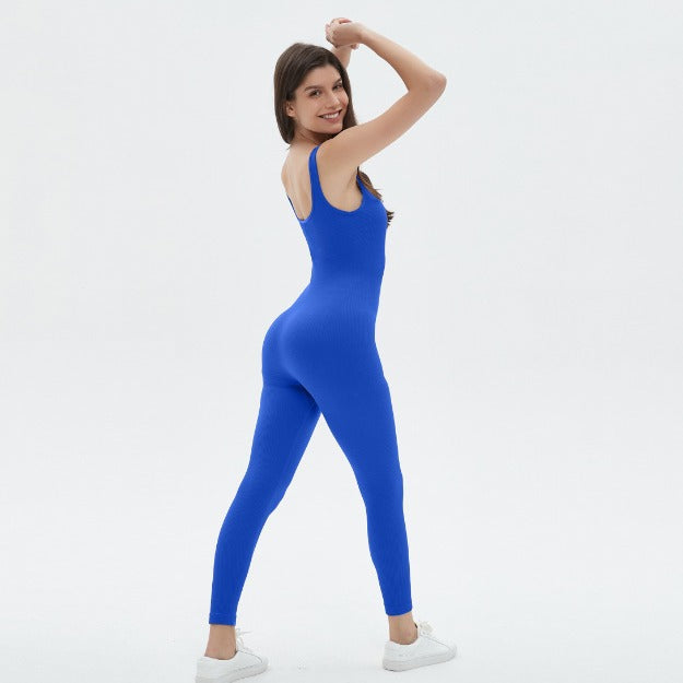 Damen figurbetontes Jumpsuit mit Spaghettiträgern EB