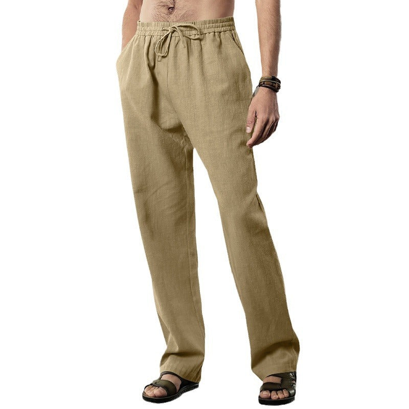 Herren Bequeme Sommerfreizeithose mit elastischem Bund EB