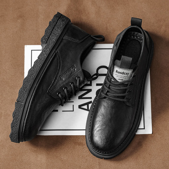 Damen Robuste Schnürschuhe aus hochwertigem Leder mit rutschfester Sohle EB