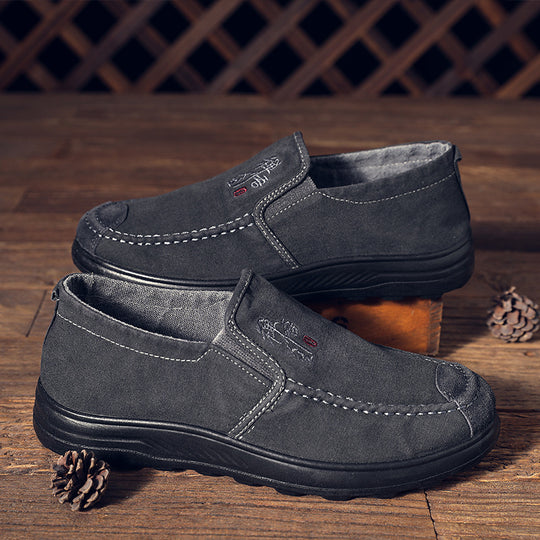 Herren Komfortable Slipper aus hochwertigem Wildleder EB