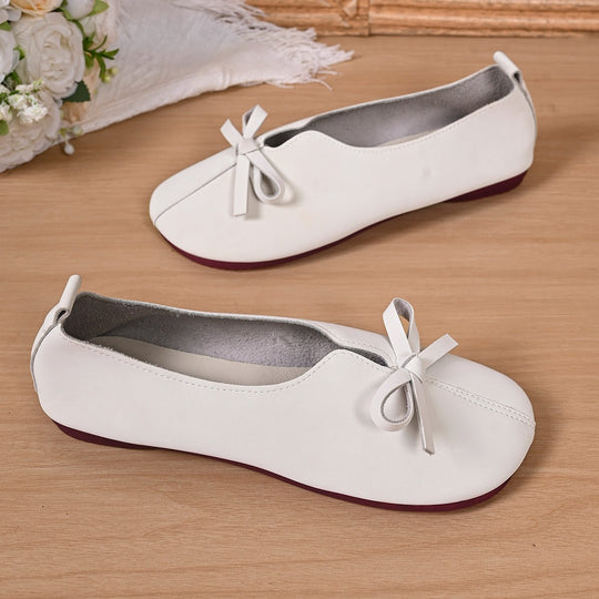 Damen Ballerinas mit modischem Schleifendesign und bequemer Sohle EB