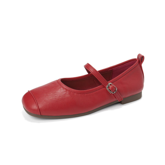 Damen Ballerinas mit praktischem Riemen und komfortabler Sohle EB