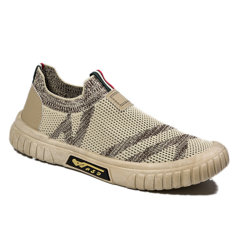 Damen Atmungsaktive Slip-On Sneakers im stilvollen Design mit elastischer Struktur EB