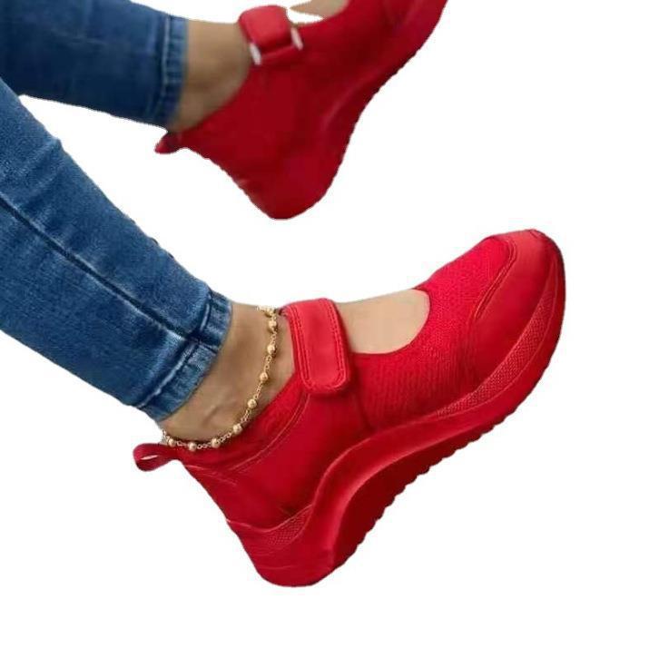 Damen Komfortable Slip-On Sneakers mit elastischem Band EB