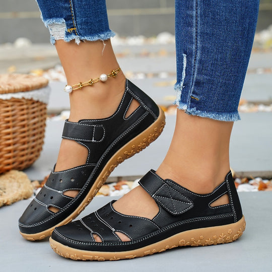 Damen Freizeit-Sandalen mit verstellbarem Klettverschluss EB