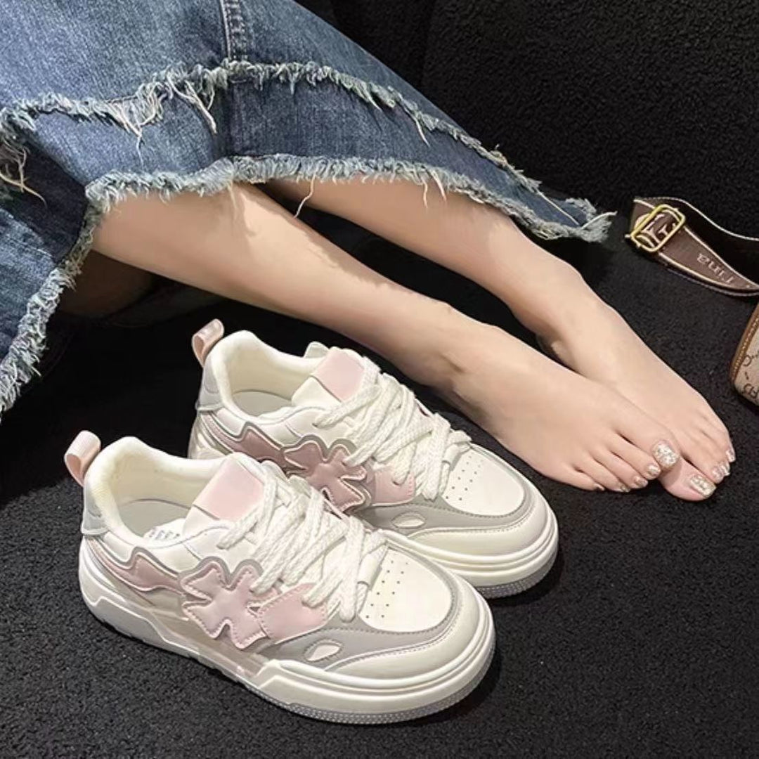 Damen Trendige Sneakers mit modischem Sternen-Design EB