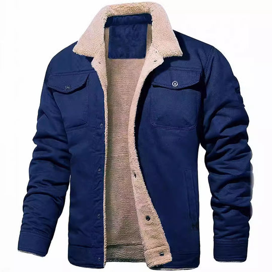 Herren gefütterte Arbeitsjacke mit hochflorigem Futter EB