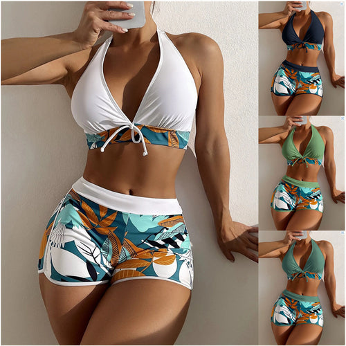 Damen Sportliches Bikiniset mit floralem Design EB