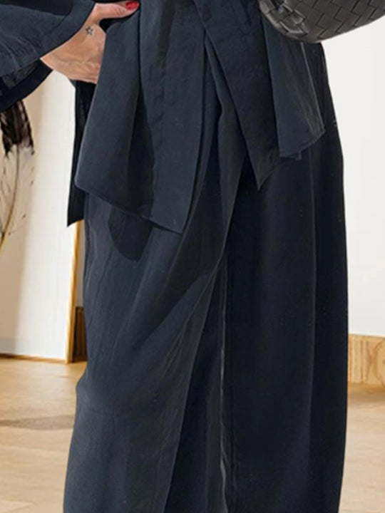 Damen Elegante Kimono-Jacke mit weiten Ärmeln und lockerer Passform EB