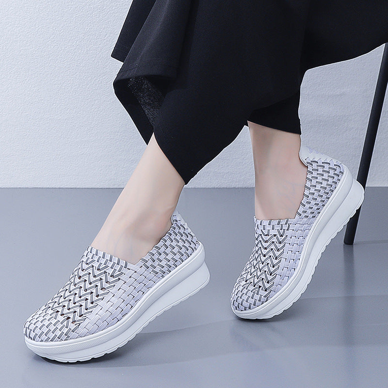 Damen Komfortable und atmungsaktive Slip-On Sneakers EB