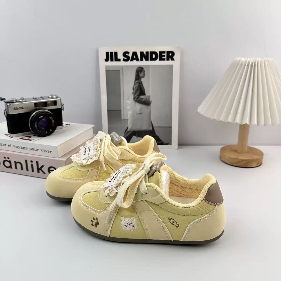 Damen Sneakers mit verspieltem Tierdesign und bequemer Sohle EB