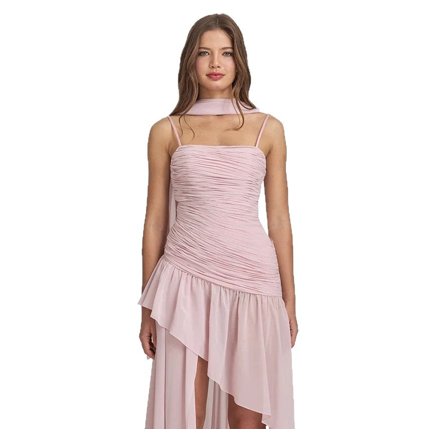 Damen Elegantes Kleid mit raffiniertem Rüschendesign EB