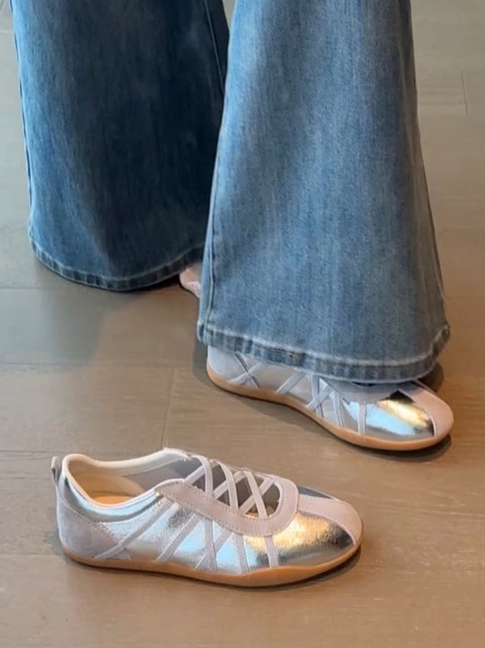 Damen Freizeitschuhe mit atmungsaktivem Netzmaterial und flexiblem Design EB