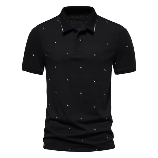 Herren Polohemd mit feinem Muster EB