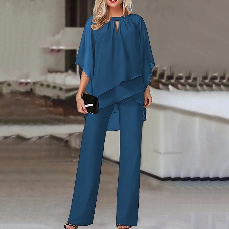EB | Elegantes Baumwoll-Chiffon-Set [Top + Hose]