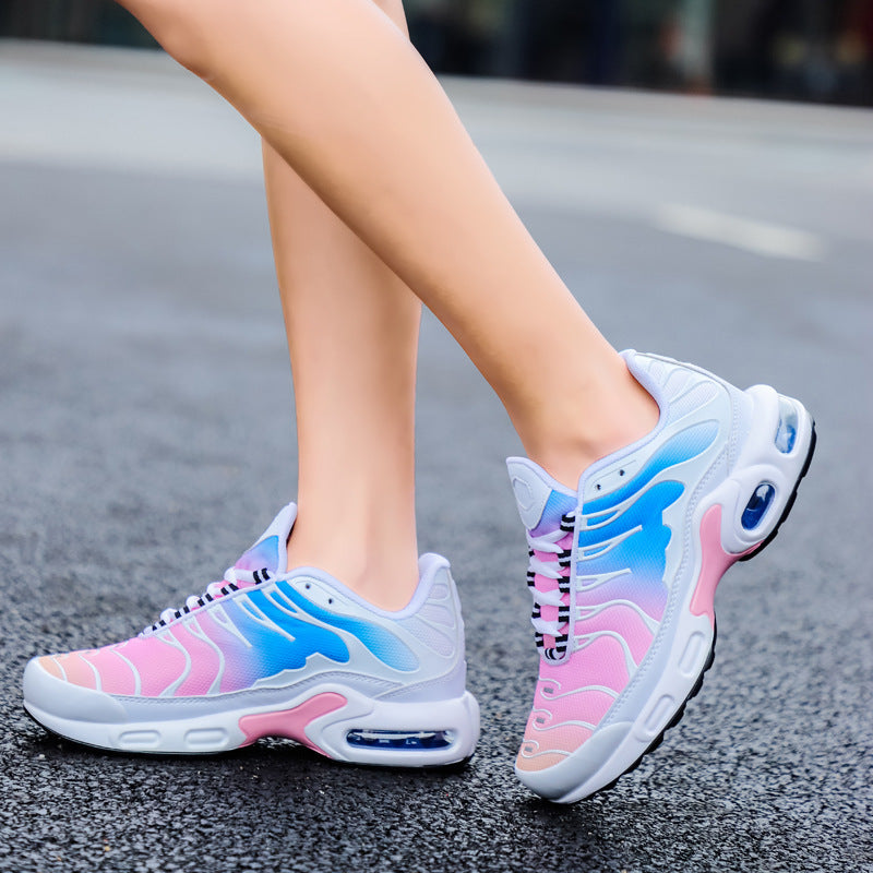 Damen Sportliche Mesh-Sneaker mit dämpfendem Luftpolstersystem und rutschfester Sohle EB