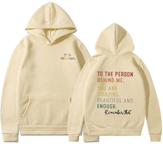 Damen Kapuzenpullover mit motivierendem Schriftzug EB