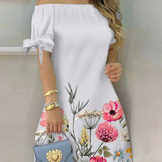 Damen Off-Shoulder Kleid EB