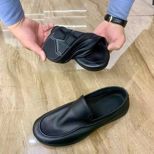 Damen Elegante Leder Slipper mit komfortabler Innensohle EB