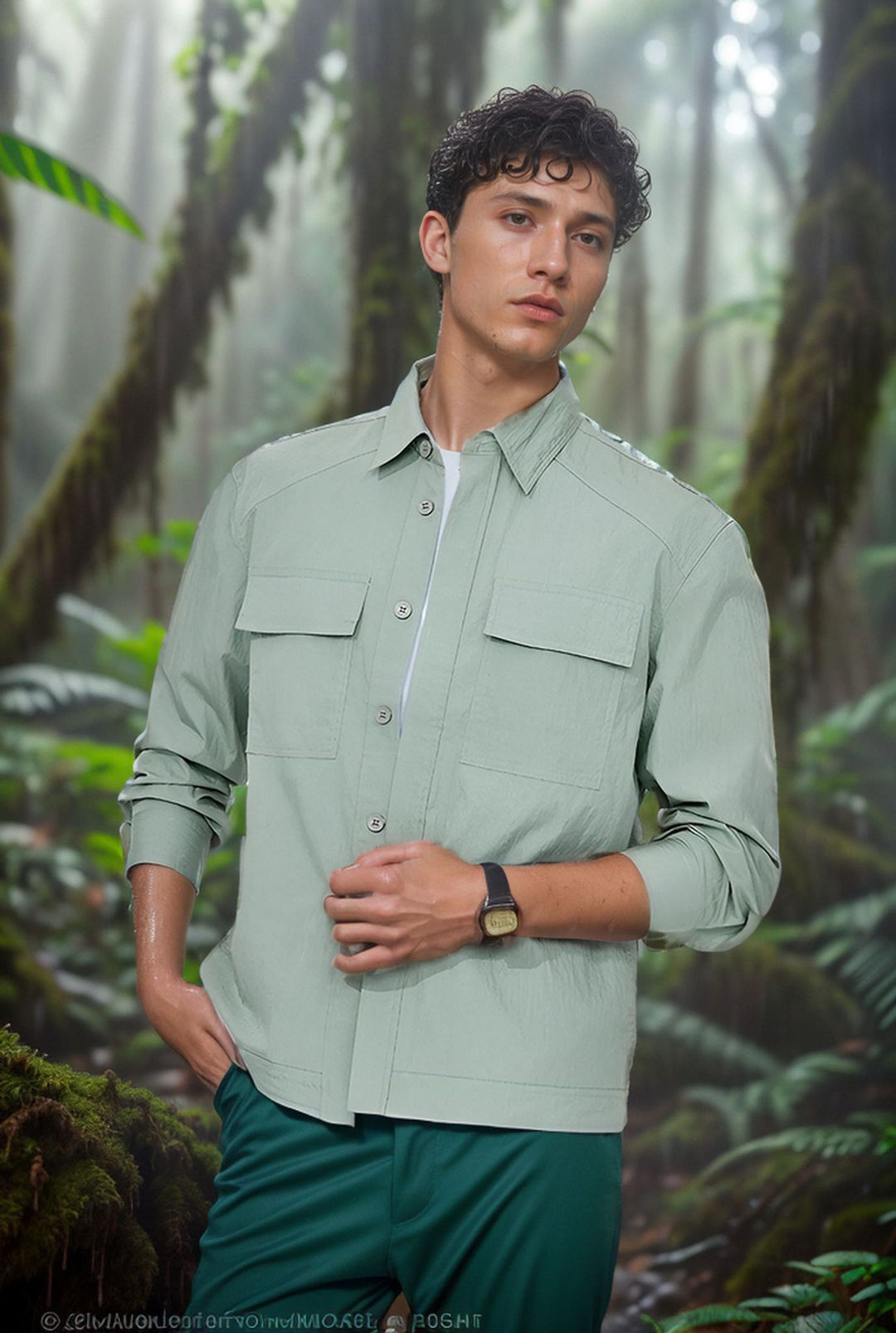 Herren lässige Sommerjacke mit Windschutz EB