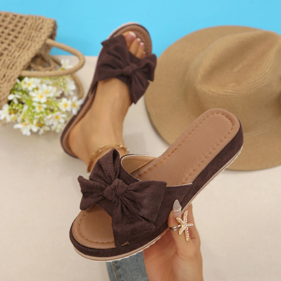 Damen Bequeme Sandalen mit modischem Schleifen-Design EB