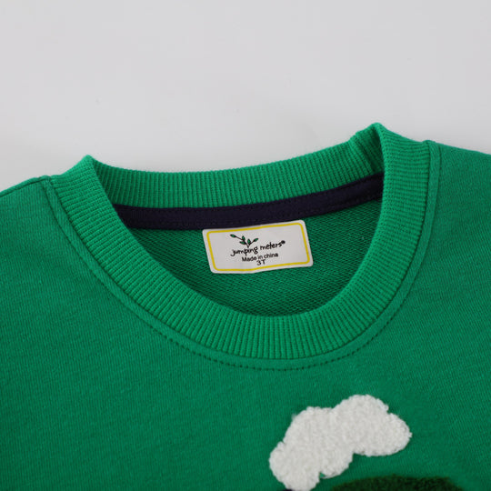 Jungen Sweatshirt mit buntem Bagger- und Lkw-Motiv EB