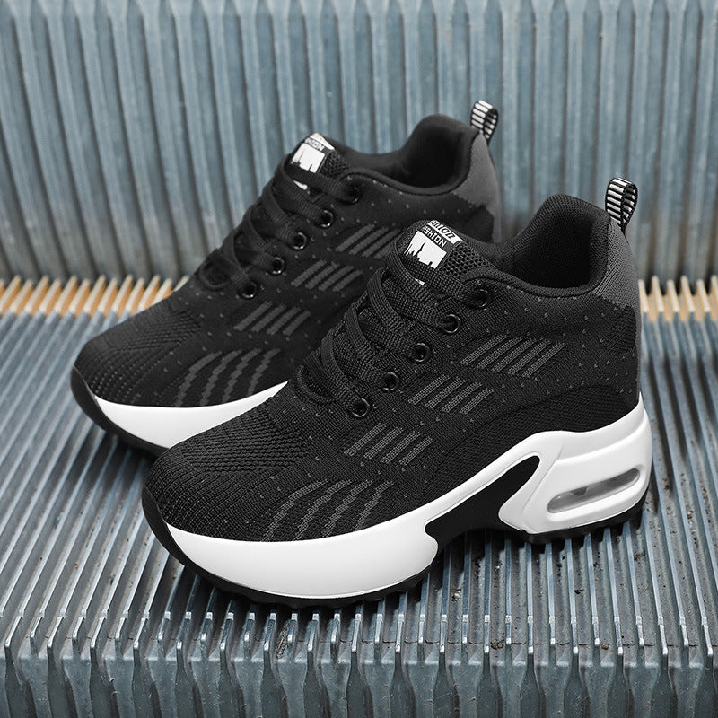 Damen Sportliche Sneakers mit dämpfender Luftpolstersohle und atmungsaktivem Obermaterial EB