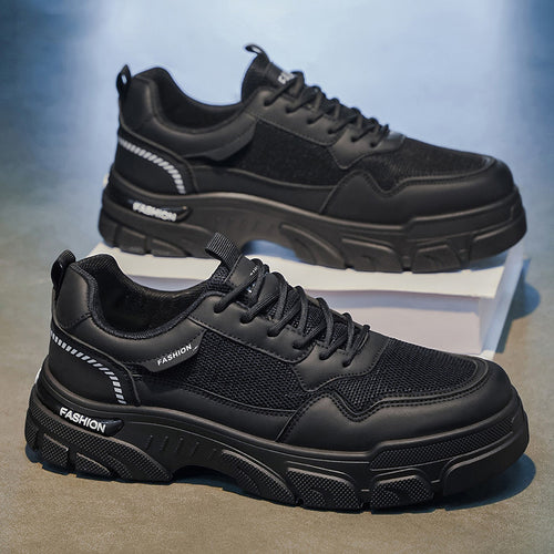 Herren Sportliche Sneakers mit atmungsaktivem Mesh-Obermaterial und rutschfester Profilsohle EB