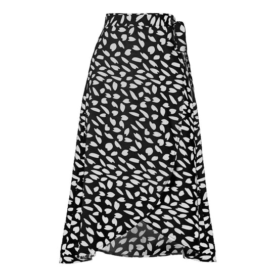 Damen Wickelrock mit animalischem Muster und eleganter Taillierung EB